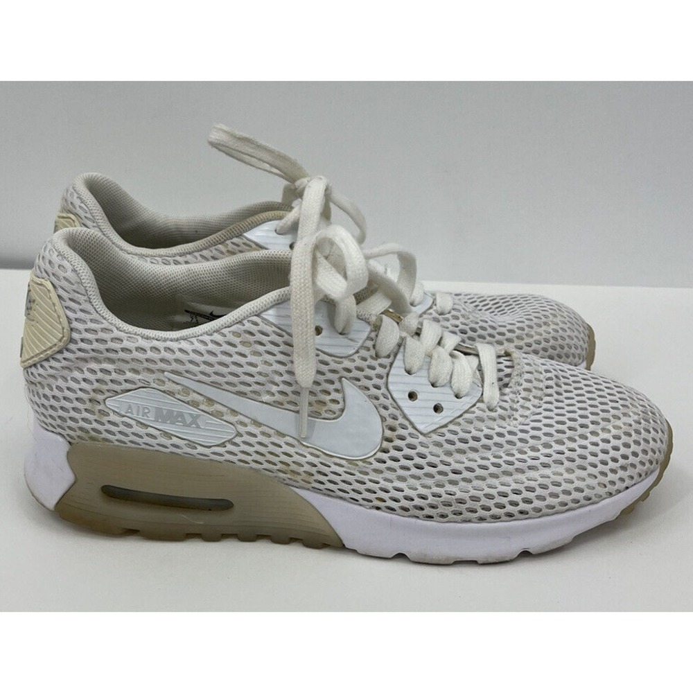 NIKE Air Max 90 Ultra Breathe Pure Platinum 725061-104 Women's Size 7.5